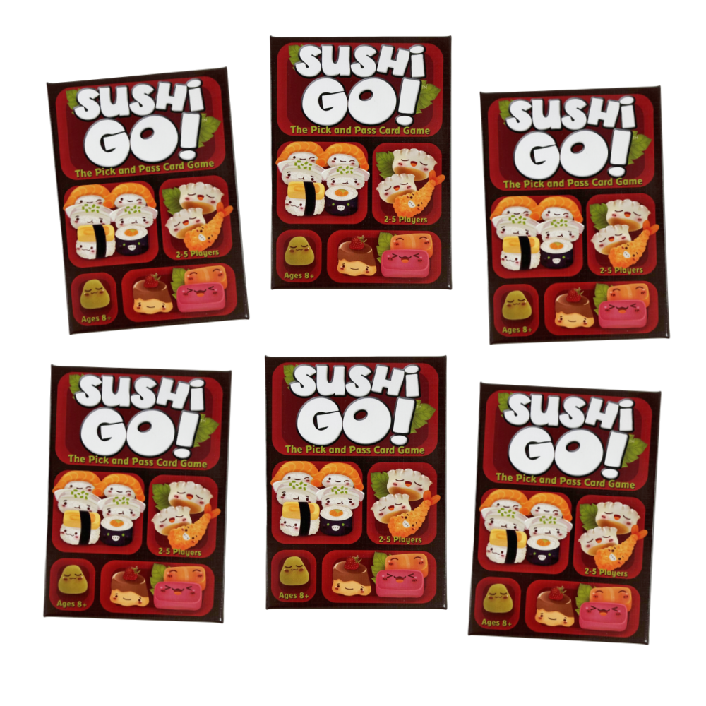 Sushi Go-kaartspel - Sushi Go Party! Het Pick&Pass-kaartspel, gezinspaarse kaarten, perfect voor feesten en thuisborddek
