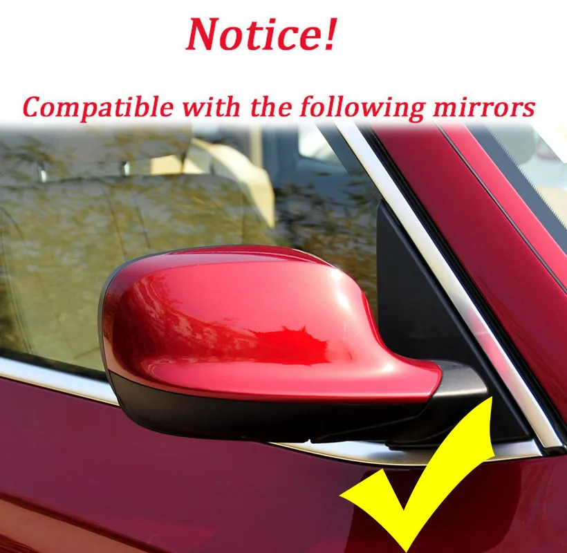 Para bmw x1 e84 x3 f25 pré-lci 2010 2011 2012 2013 m estilo preto espelho retrovisor capa x3m olhar espelho retrovisor capa
