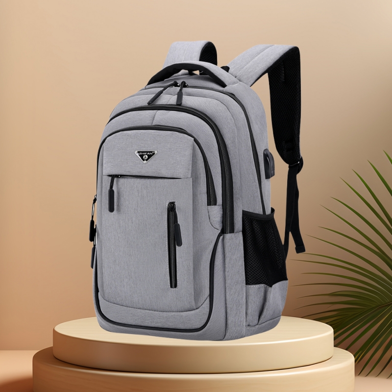 Mochila grande para ordenador portátil de 15,6 pulgadas/17,3 pulgadas, mochila escolar para ordenador USB para hombre, bolso de negocios, mochila impermeable Oxford, mochila universitaria