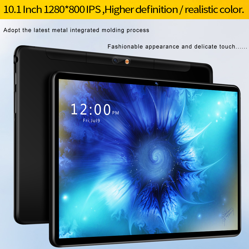 BDF 10,1 ''Tablet PC Android 11 compatible con 4G/3G tabletas con tarjeta SIM Dual 4GB + 64GB Bluetooth Wi-Fi Tablet Android Pc