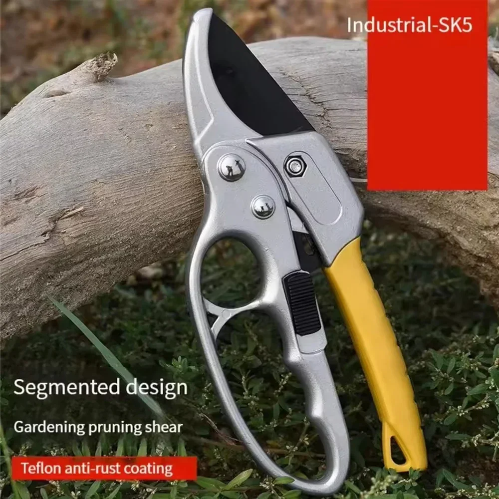 Titanium-Plated Pruning Shears, Ergonomic Alloy Steel, Swift and Efficient for Garden Cuts, Labor-Saving Harvesting