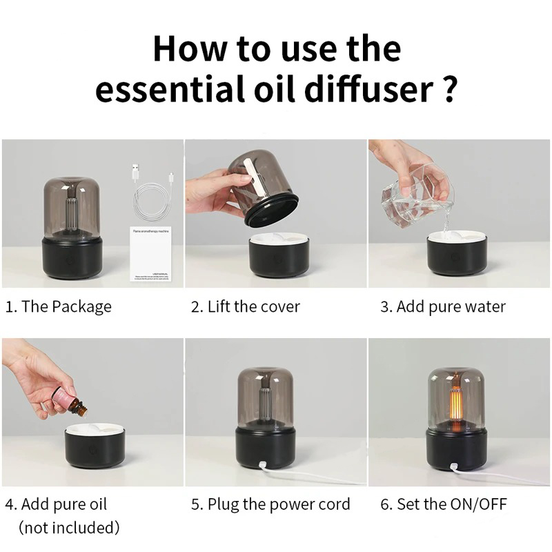 Portátil mini difusor de aroma usb umidificador ar óleo essencial luz da noite fabricante névoa fria pulverizador para presente casa