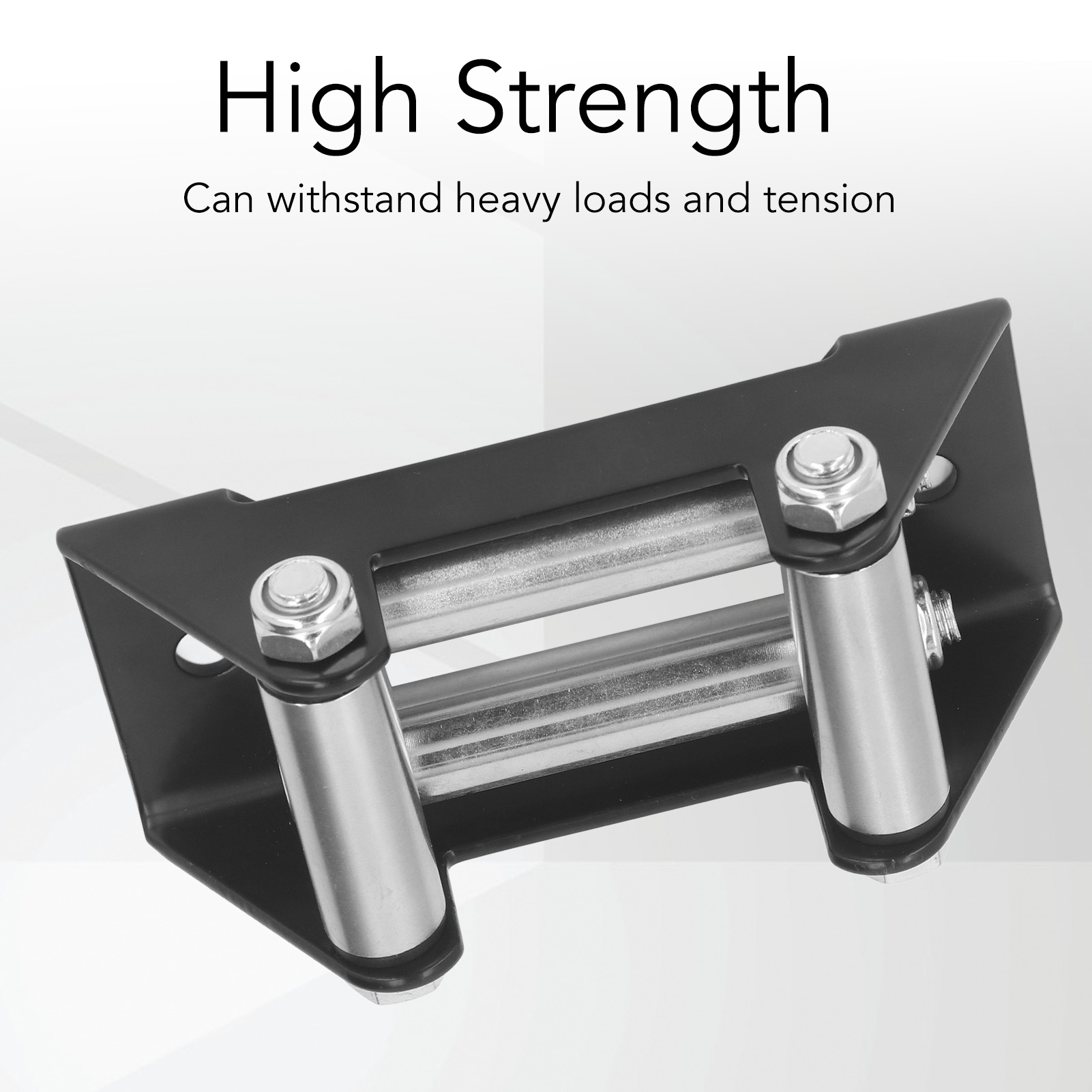 Alta Resistência Winch Roller, Aço Fairlead, Cable Guide, 4 Way, 4500LB