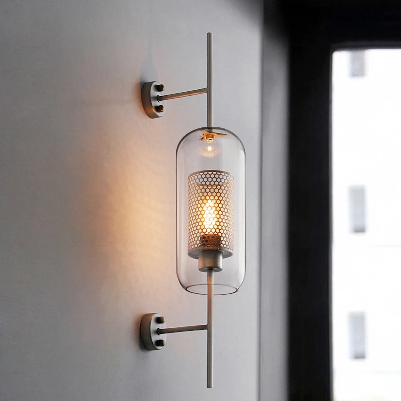 Kính Hiện Đại Đèn Treo Tường Đui Đèn Sconce Đèn Đầu Giường Phòng Khách Trang Trí Nhà Aisel Horridor Vàng Bóng