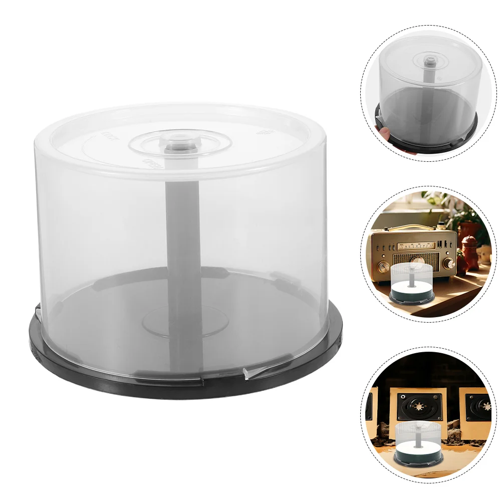 Storage Bucket Dvd Discs ganizer Empty Cd Container Plastic Storage Rack Compact Disk Holder Storage Box Unit