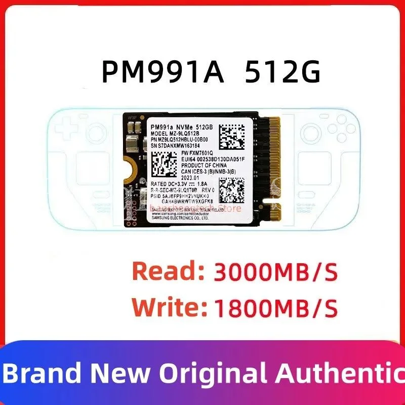 PM9B1 256GB PCIe4.0X4 SSD PM991a 128GB 512G 1T M.2 NVMe 2230 2242 2280 1TB Unidade de estado sólido PCIe3.0x4 para SAMSUNG