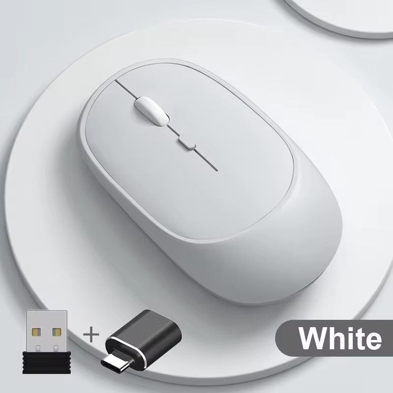 Mysz bezprzewodowa Xiaomi kompatybilna z Bluetooth 2.4G cicha mysz regulowana DPI ergonomiczna konstrukcja USB akumulatorowa mysz biurowa do gier