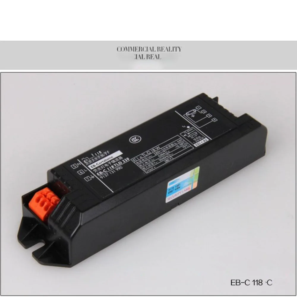 EB-C 118 TLD 220 18W untuk Philips T8, lampu neon tabung frekuensi tinggi elektronik Ballast HF-S satu tarik
