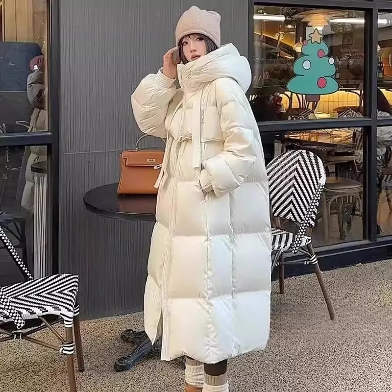 2024 mulheres algodão acolchoado jaqueta coreano senhora estilos longos puffer casaco outono inverno feminino solto engrossar quente parkas roupas