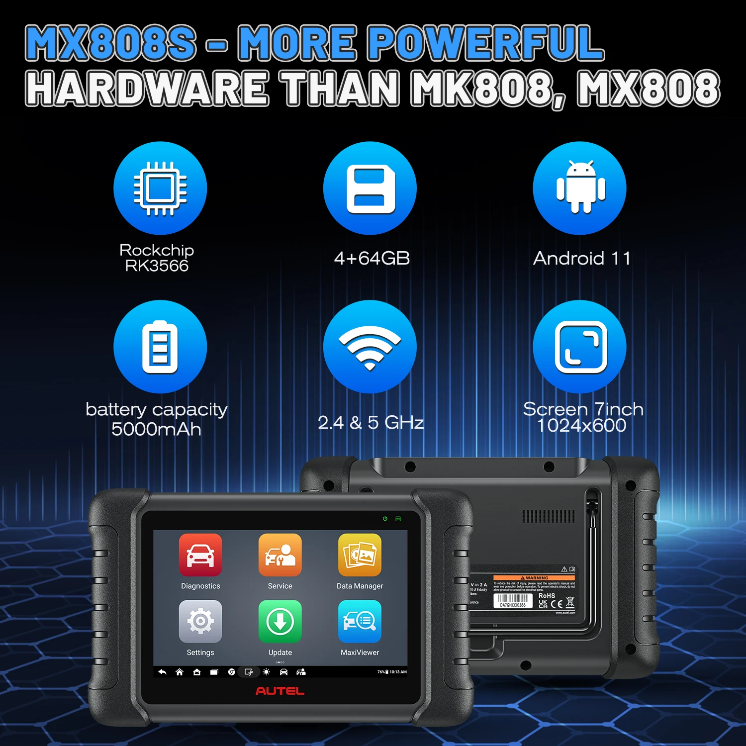 Autel MaxiCOM MK808S OBD2 сканер Automotivo автомобильный диагностический инструмент OBD 2 сканер активный считыватель тестовых кодов инструмент для кодирования ключей