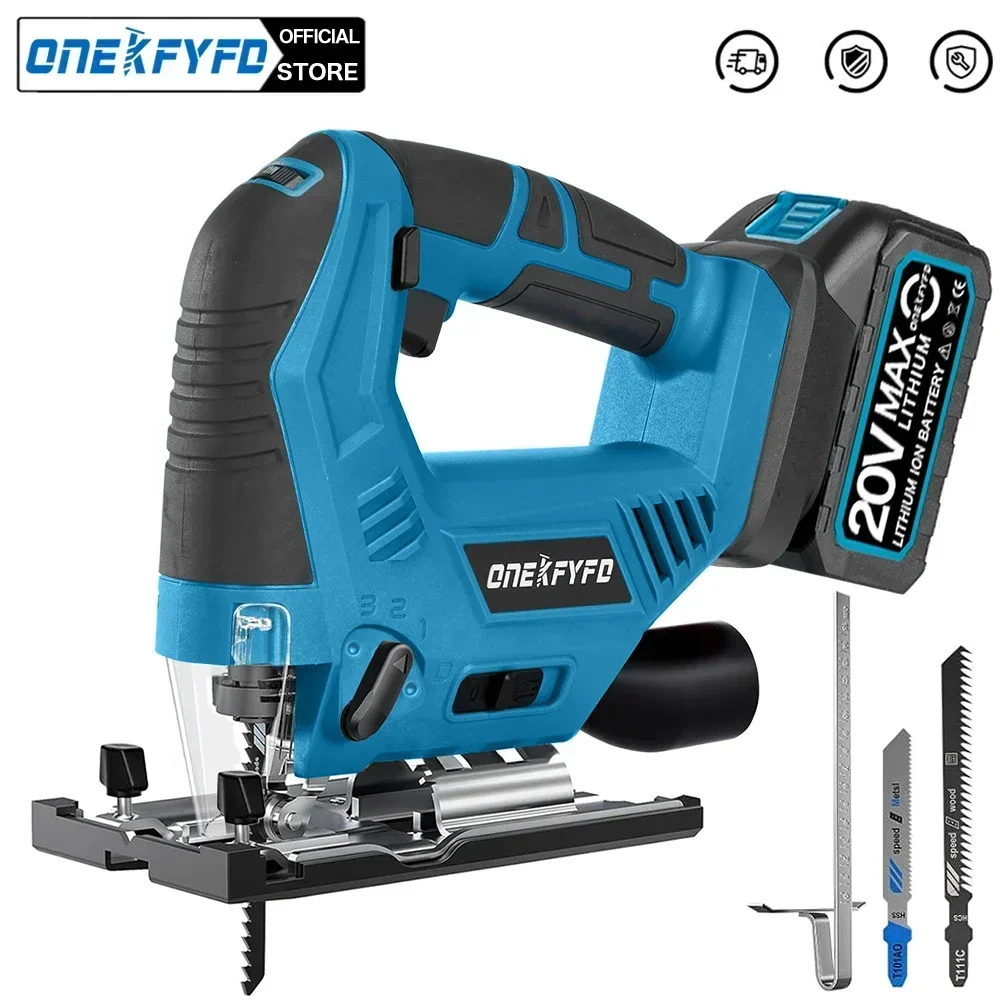 5 Speed 65mm Cordless Jigsaw Electric Jig Saw Portable Multi-Function Woodworking Power Tool for Makita 18V Battery