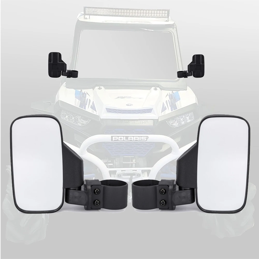 Espelho retrovisor lateral offroad utv e espelho retrovisor central com barra de rolo de 1.75 "a 2" para polaris rzr pioneiro yamaha can-am