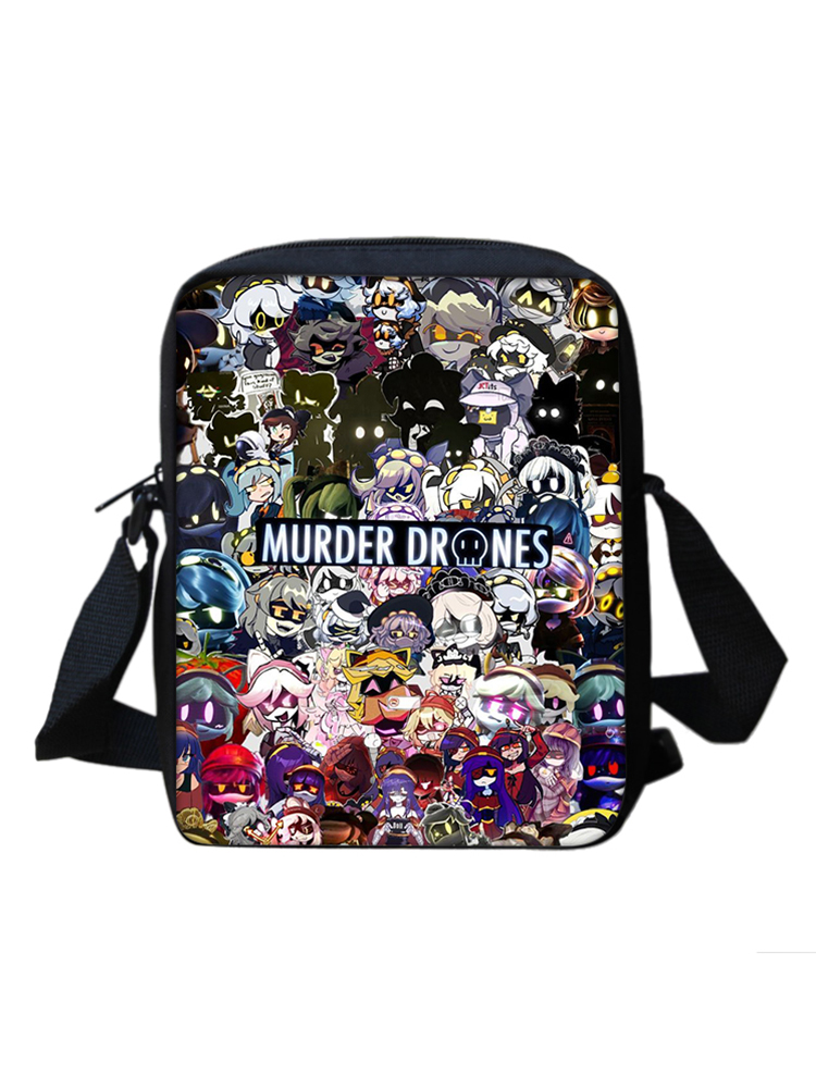 Murder Drones ボーイズ & ガールズ漫画プリントショルダーバッグキッズカジュアルトート電話バッグ男性 & 女性ショッピングバッグ最高の誕生日プレゼント