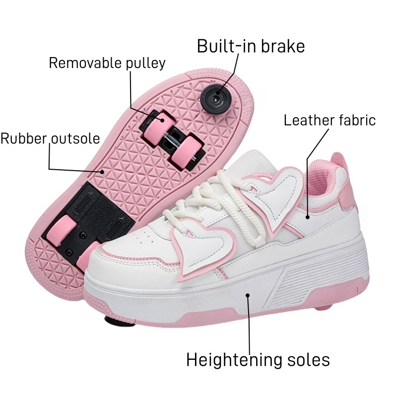 Rollschuh-Schuhe für Kinder, Herbst, Kinder, modisch, lässig, Sport, Spielzeug, Geschenk, Spiele, Jungen, 4-Räder, Turnschuhe, Mädchen, Wanderstiefel