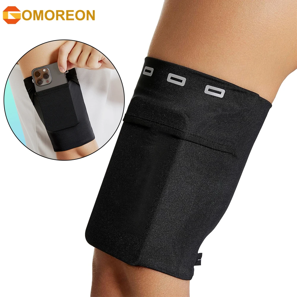 Bolsa de brazo deportiva, soporte para teléfono para correr, brazaletes para teléfono móvil, brazalete con correa para teléfono, se adapta al teléfono, uso para caminar, senderismo, andar en bicicleta