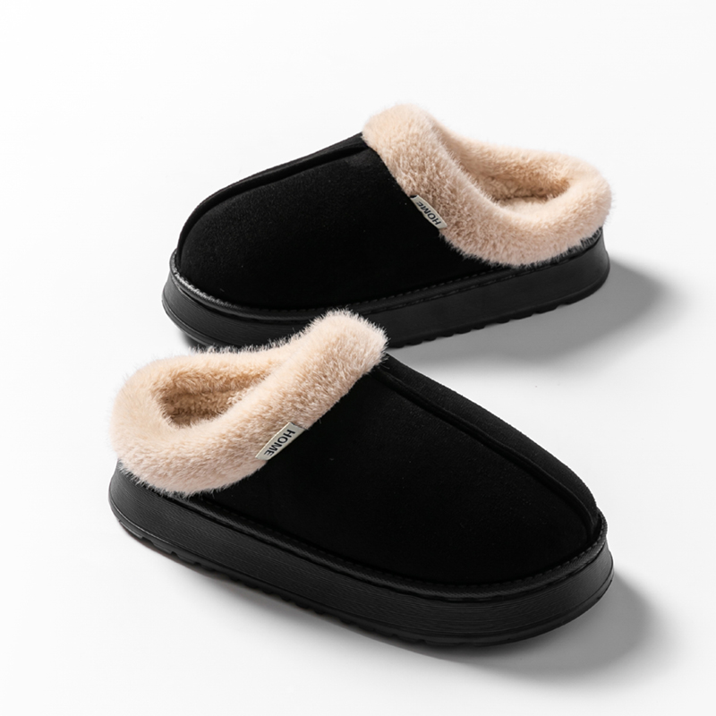 Pantofole soffici da donna alla moda per l'autunno e l'inverno Pantofole unisex calde e antiscivolo con suola spessa in EVA per l'inverno