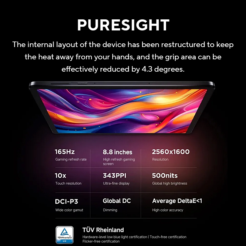 Планшет Global ПЗУ Lenovo LEGION Y700 2025 Snapdragon 8 Gen 3, восьмиядерный процессор, 8,8 дюйма, 165 Гц, Android, 6550 мАч