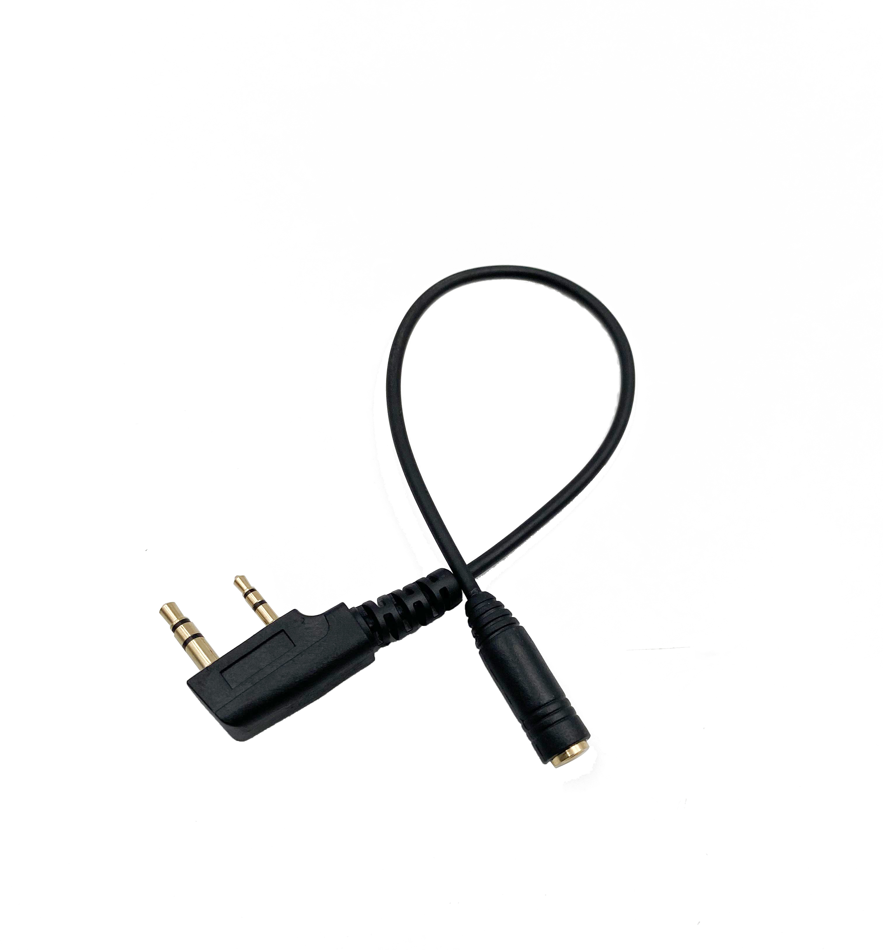 BAOFENG-Adaptador de auriculares para Walkie Talkie, Cable adaptador de auricular de 2 pines a 3,5mm para Radio BAOFENG UV-5R BF-888S Quansheng UV-K5 UVK6