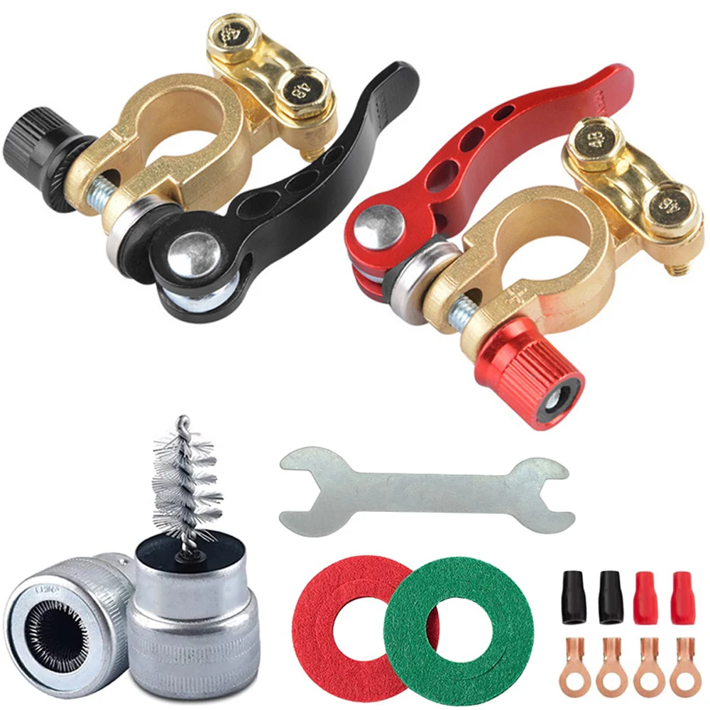 12V 24V Quick Release Disconnect Auto Batterij Terminal Connectors Top Post Auto Draad Kabel Klem Voor Boot Race auto