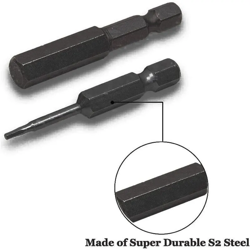 10-teiliges Sechskant-Bit-Set, Multi-Standard, verschleißfest und langlebig, Sechskant-Bit in imperialer Größe, S2-Schraubendreher-Bit aus legiertem Stahl