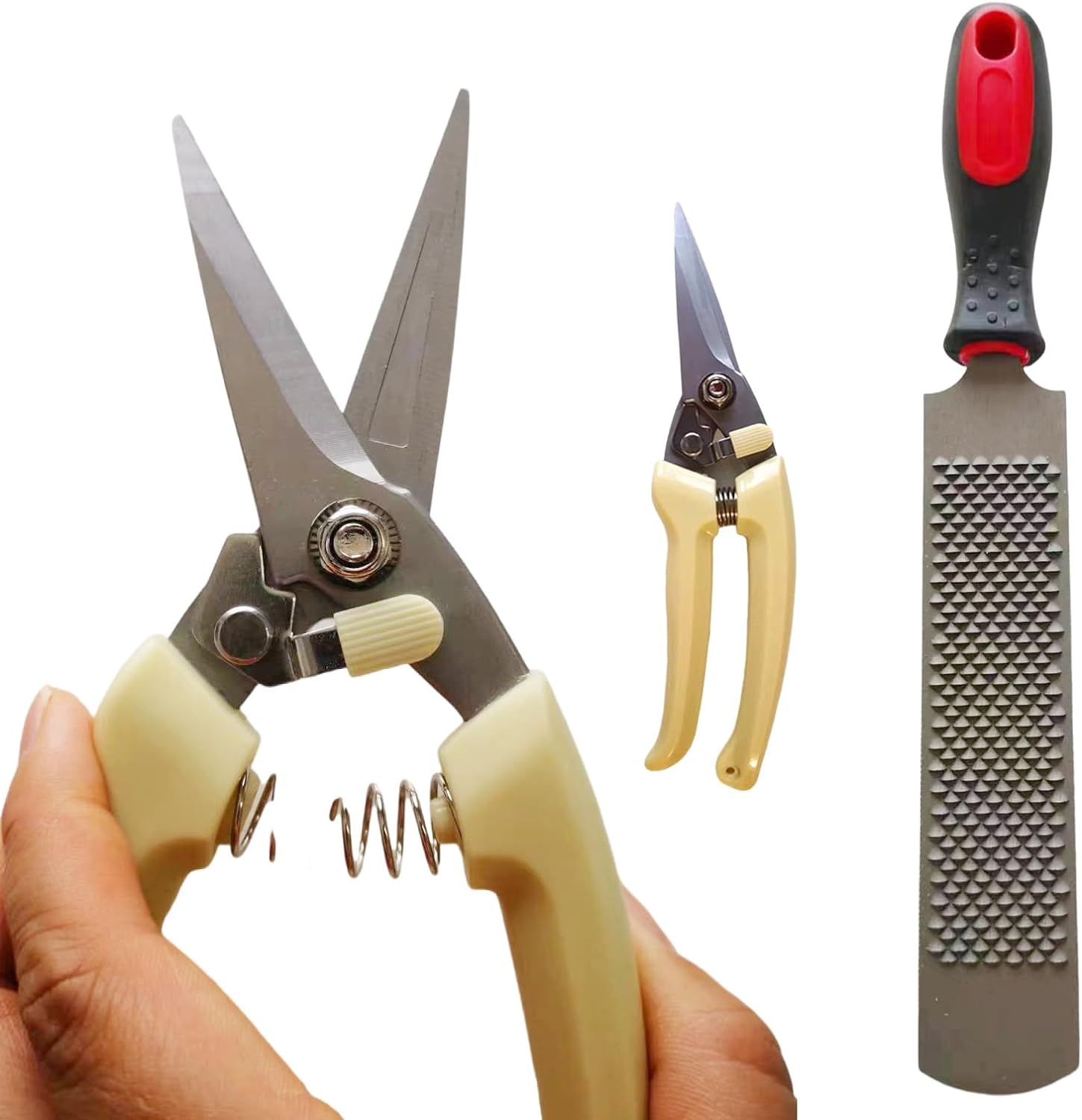 Козья копыта триммер с мини-подковой пилочкой (8 дюймов, около 20,3 сантиметров)-ножницы для коз, овец, альпаков,