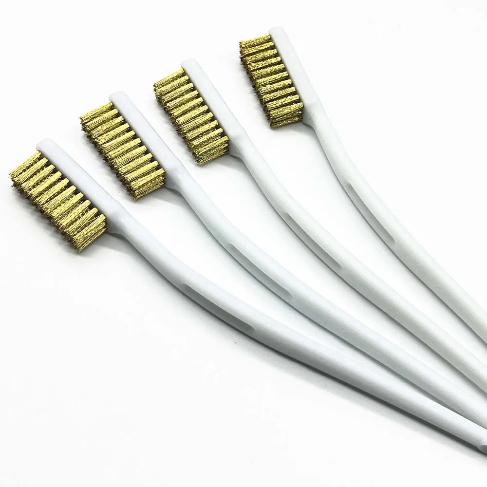 Ferramenta de impressora 3d bico escova fio cobre escova limpeza bocal bloco aquecimento hotend hotbed limpador derusting acessórios