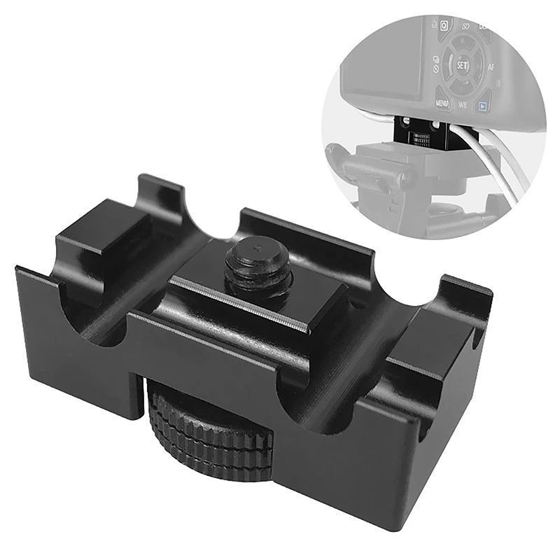 Mini Tether Camera Digitale USB-kabelslot Clip Klembeschermer Mount Naar Camera Statief Quick Release Plate Tethering Kabel