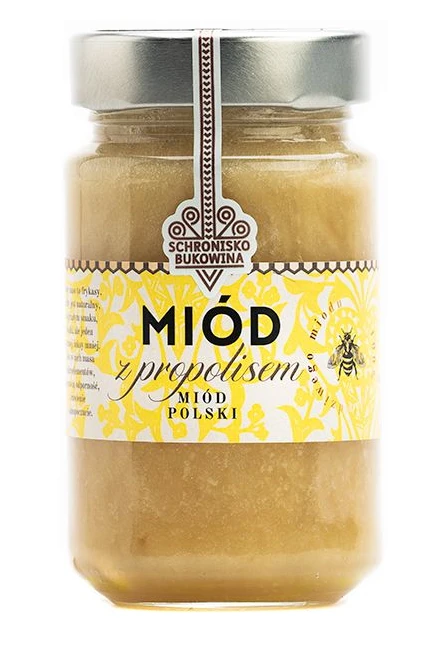 Miód z propolisem 240 ml/315 gramów - Schronisko Bukowina