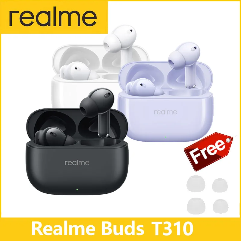Realme Buds T310 Bluetooth-наушники Беспроводные наушники для смартфона realme GT 7 Pro realme 12 Plus 40-часовое общее воспроизведение