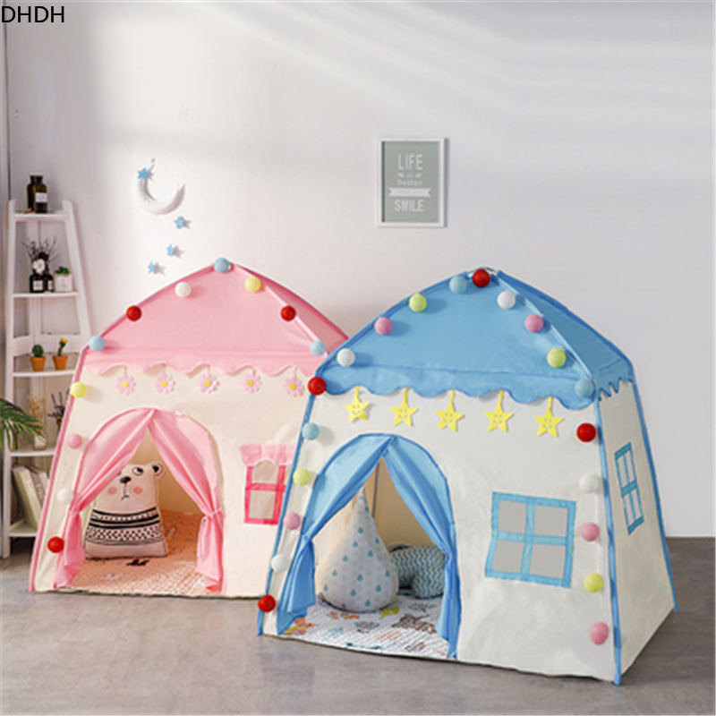 Tenda infantil para áreas internas e externas, jardim tipi, castelo de princesa, dobrável, brinquedos, sala infantil, casa, teepee, playhouse