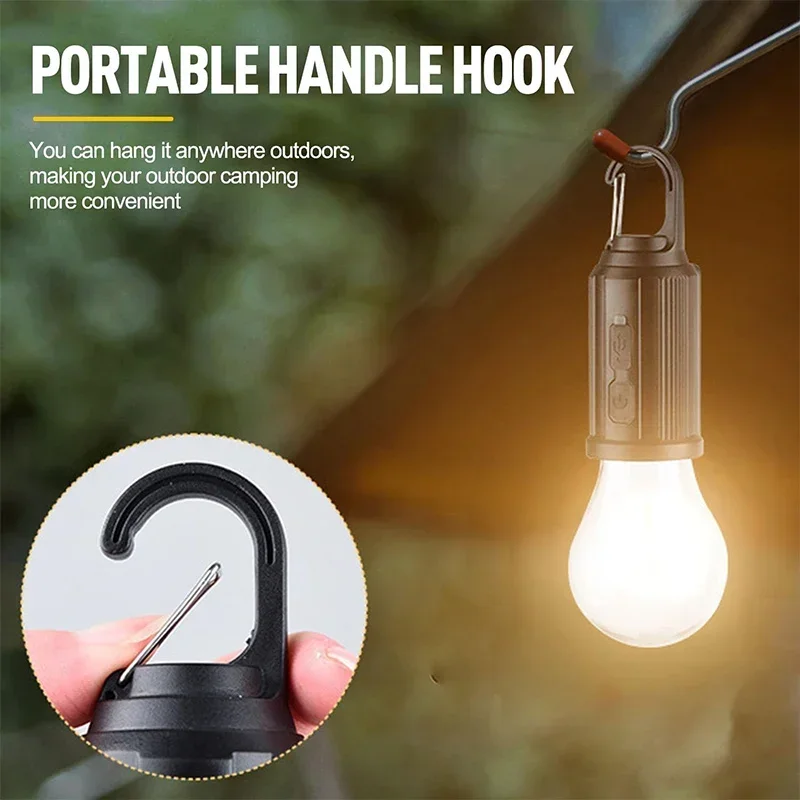 Outdoor LED-lampen op zonne-energie USB-opladen Campinglicht Draagbare nachtverlichting Waterdichte zaklamp Vissen Essentials