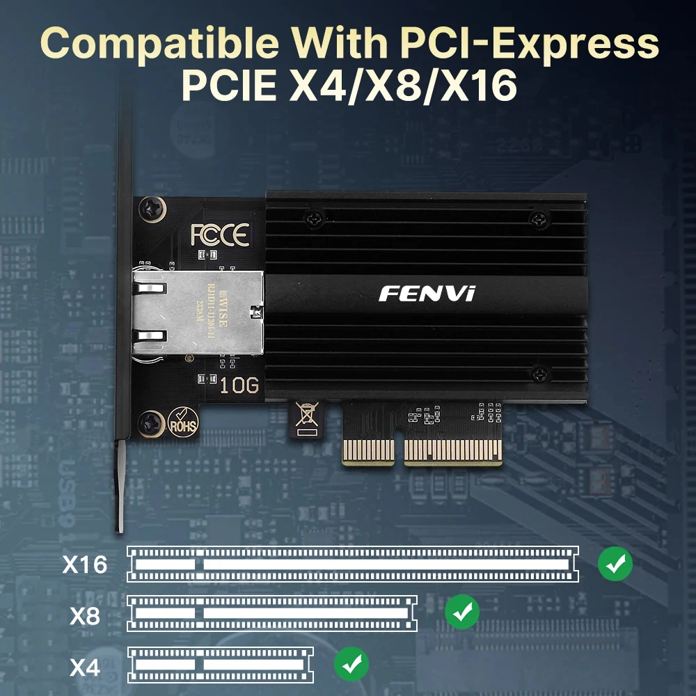 10 Гбит/с PCIE к RJ45 сетевая карта LAN10 Gigabit Ethernet AQC113 беспроводной сетевой адаптер для настольного ПК Win10/11