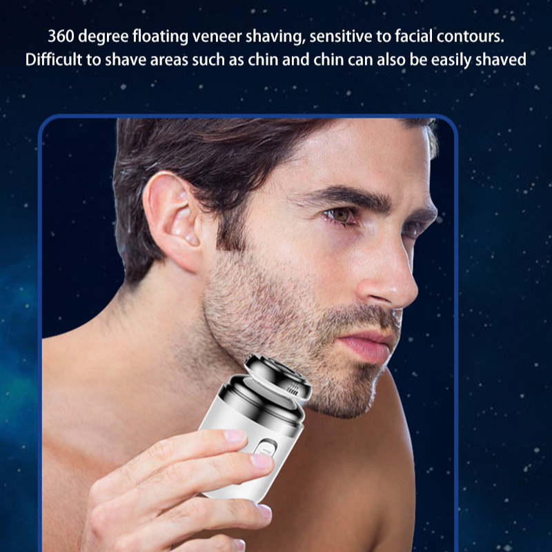 XIAOMI Mini Washable Electric Razor Travel Razor Type-c Charging Capsule Shaver Nose Hair Trimming Double Ring Knife Net New