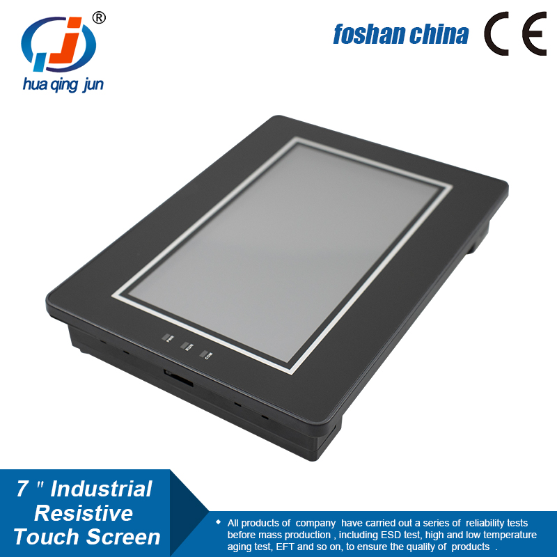Huaqingjun 7-дюймовый HMI Ethernet RS485 232 422 Связь DC19-30V Сенсорный экран для станка с ЧПУ