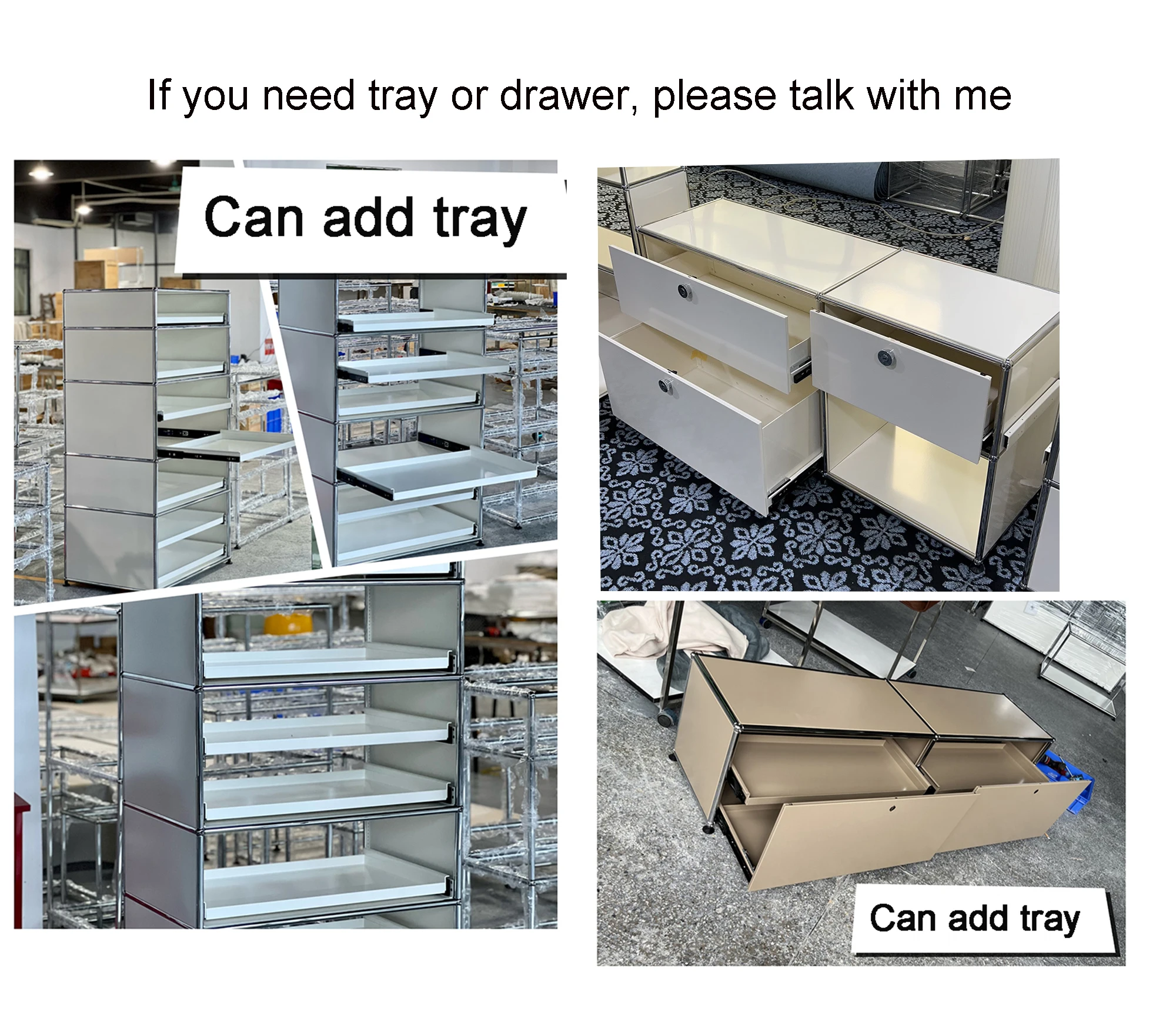 モジュールモジュラー DIY 家具ハラー収納棚サイドボードカスタマイズされたサイズナイトスタンドキャビネットステンレス鋼家庭用