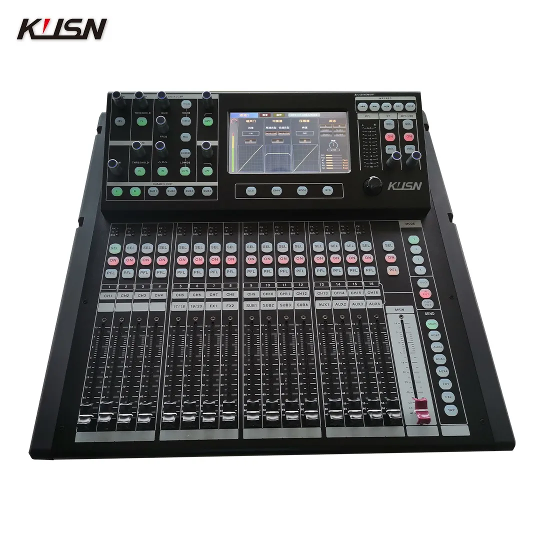 KI-24 30 Channel 4 Group Professional Audio Digital Mixer Sound Mixing Console Soundcraft With 7-inch Touchscreen Display