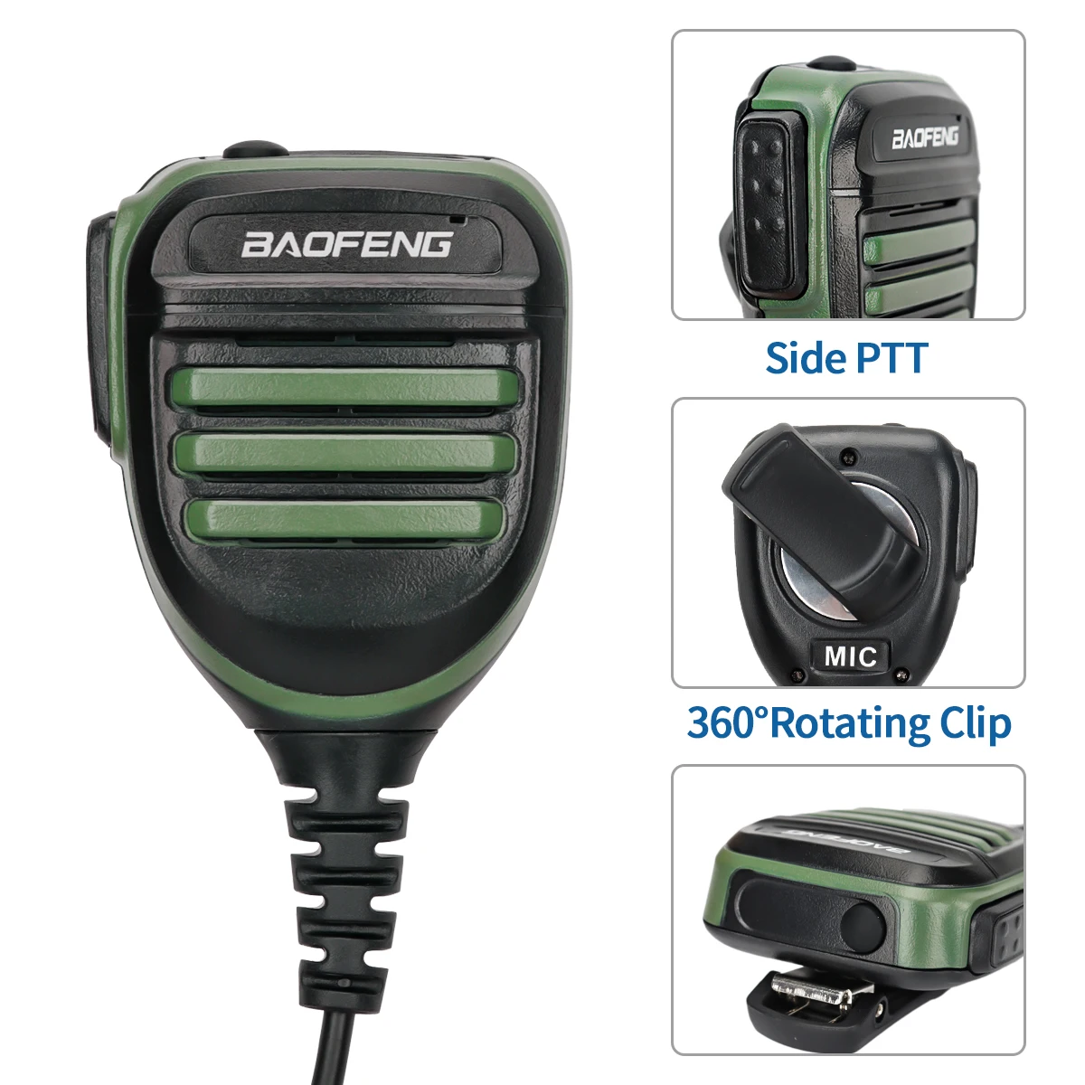Baofeng BF-780 PTT Fernbedienung Wasserdicht Lautsprecher Mikrofon Mikrofon für AR-F8 Baofeng UV-S9 PLUS UV13 PRO UV-5R UV-82 888S Walkie Talkie
