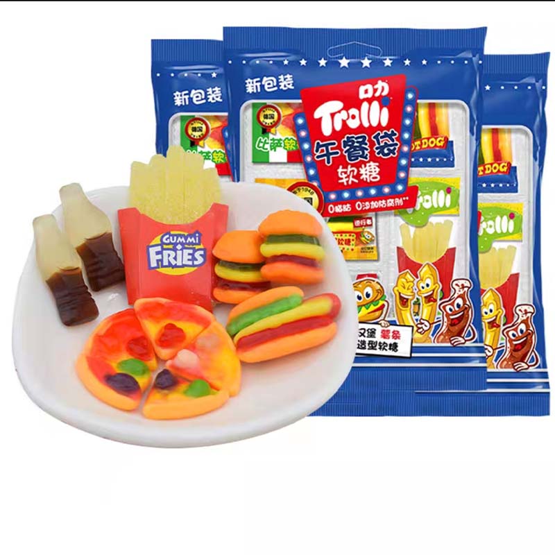 Trolli Gummi Candy 2.4/2.72/3.53/3.71/3.81oz(68/77/100/105/108g)*1 Pack Mixed-flavor