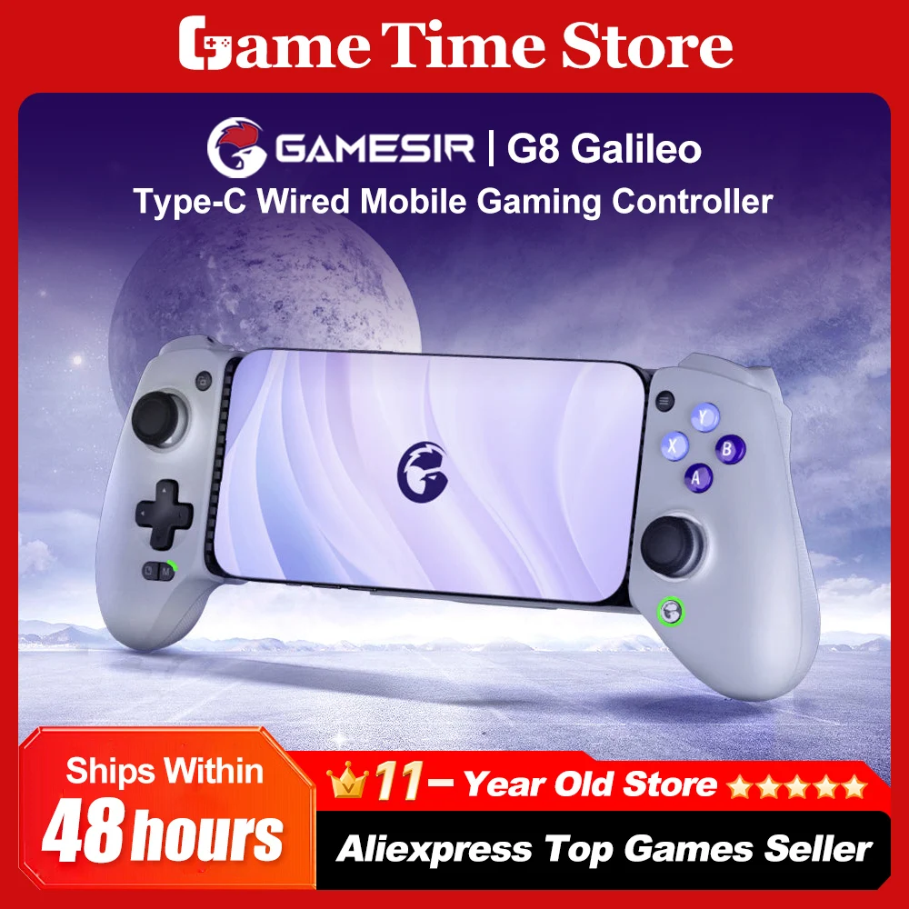 GameSir G8 Galileo Kontroler do gier na telefon komórkowy z joystickiem Halla dla iPhone 15 Android Mobile Phone Cloud Gaming