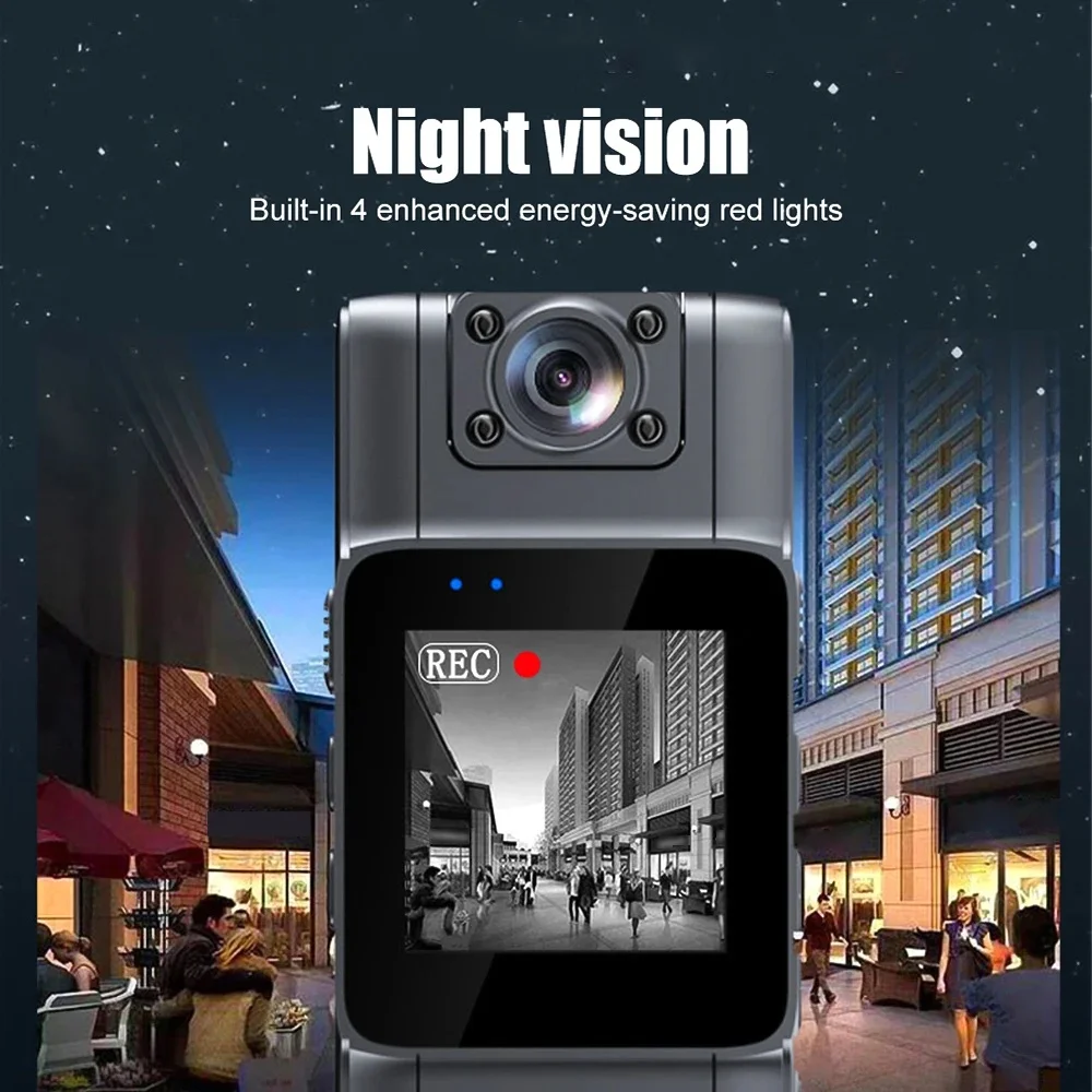 Null 1080P HD Mini telecamera Videoregistratore digitale portatile BodyCam Visione notturna a infrarossi Cam della polizia Videocamera per bici piccola