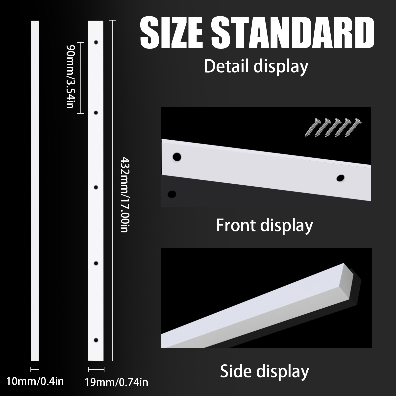 2pcs Miter Bar Slider Plastic U-tracks Slot Crosscut Sled Table Saw Gauge Woodworking Tool 3/4" X 3/8" X 17" Predrilled Holes