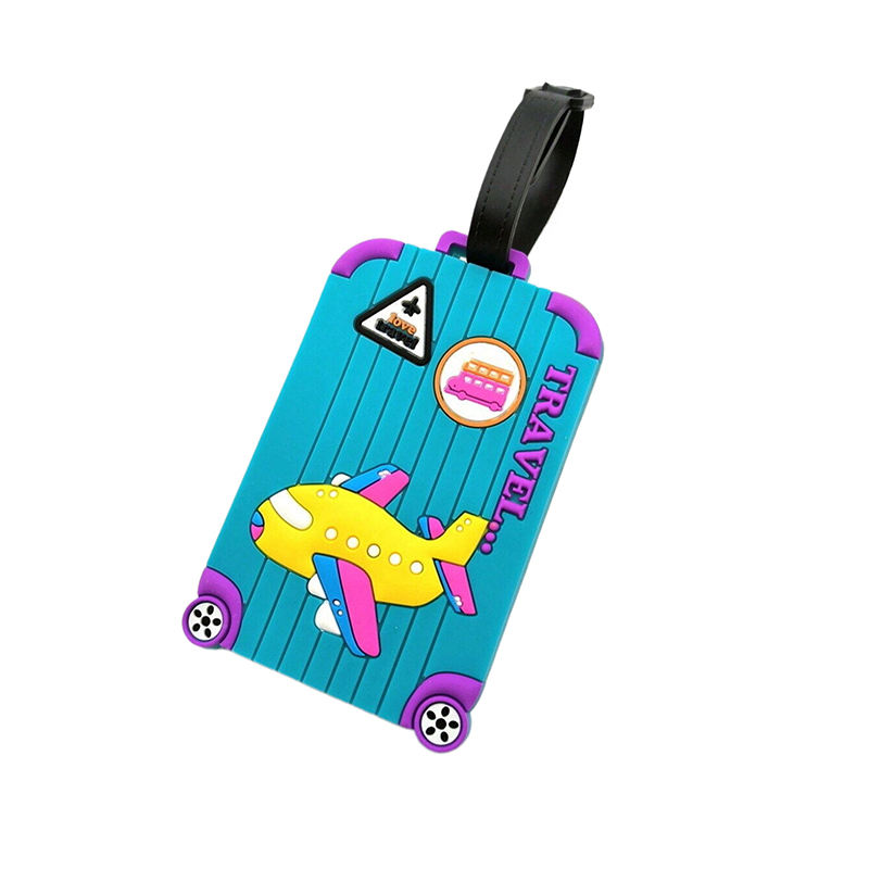 1 PC Creative เครื่องบิน Multicolor แท็กกระเป๋าเดินทาง Airport Tag Travel Essential Loss ป้องกันแท็กแขวนสําหรับผู้ชายและผู้หญิง