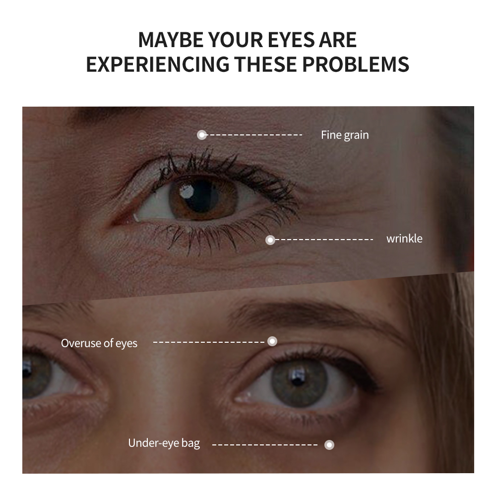 Crema para ojos para apretar instantáneamente las arrugas, elimina las bolsas de grasa para los ojos, hinchazón, reafirmante, líneas finas suaves, crema de masaje para nutrir los ojos