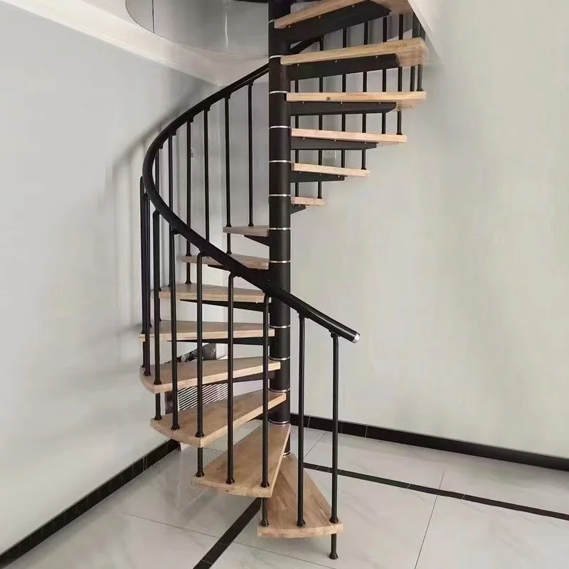 Customizable Spiral Staircase Kit Colors and Styles Indoor Spiral Staircase Kit,Railing Guardrail Railing Spindle Tread Pillar C