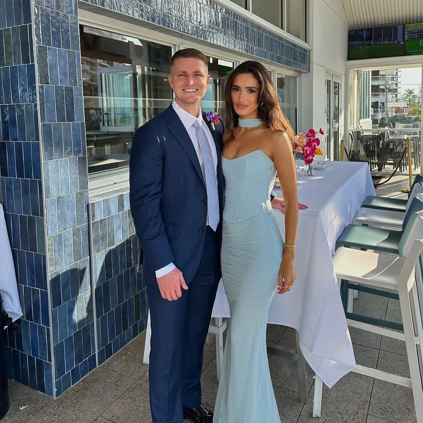 Mingmingxi-女性のためのエレガントなマキシウェディングドレス,セクシーなストラップレスの青いクロップトップ,ボディコン,パーティードレス