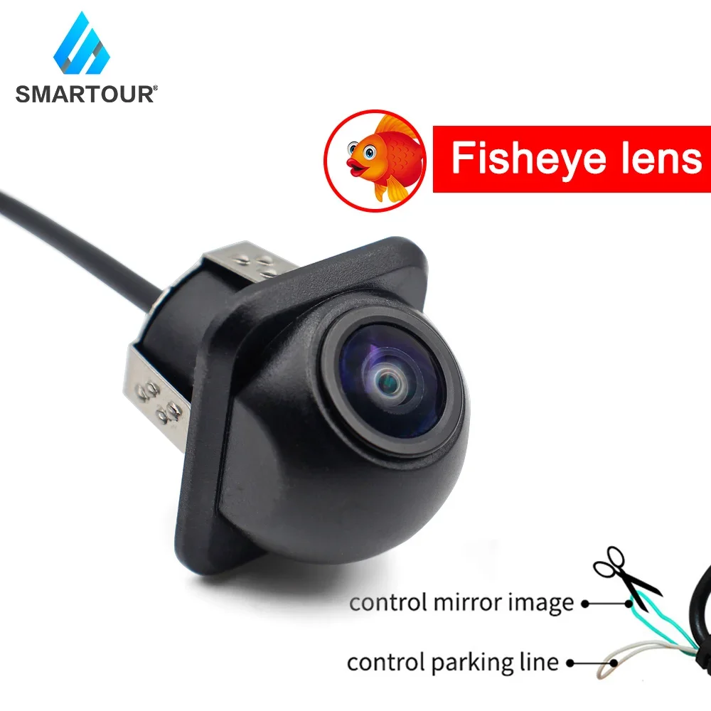 Smartour CCD Ống Kính Mắt Cá Camera 2K AHD 1080P Phía Sau Góc Rộng Đảo Chiều Dự Phòng Camera HD Ban Đêm tầm Nhìn Bãi Đậu Xe Hỗ Trợ