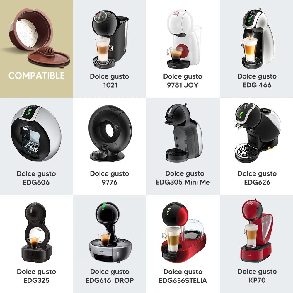 Reusable Coffee Capsule Pods for Dolce Gusto Refillable Filters Crema Espresso Capsules Cup Kitchen Tool