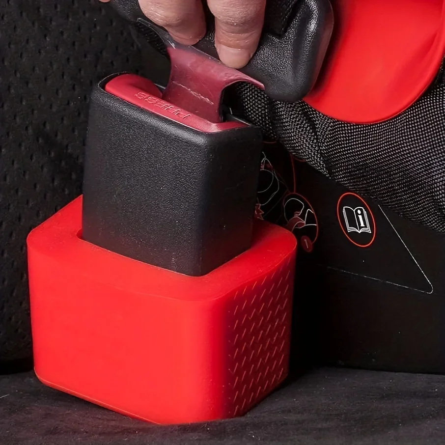 Cinto de segurança do carro fivela de silicone capa protetora bloqueio dispositivo vertical slot para cartão suporte guarda cinto de segurança titular acessórios do carro