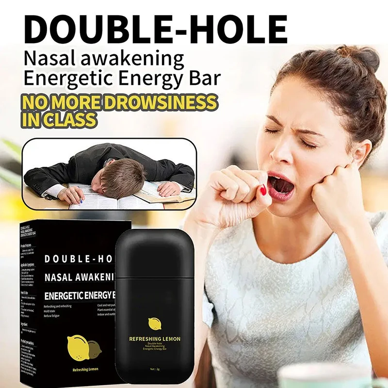 Boomoon Vitality Menthol Energy Stick Inhalation Dual-hole Refreshing Driving Fatigue Sleepy Nasal Refreshing Stick New