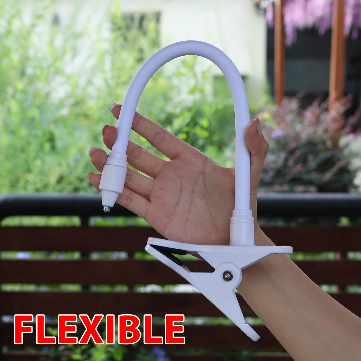 Soporte de cámara web portátil sin perforaciones para Monitor de cama de bebé, soporte de cámara, Kit de montaje giratorio Flexible para el hogar, se fija a la cuna